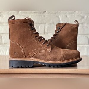 Frye Russell Welted Suede Boots (Unworn)